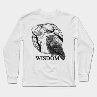 Wisdom Black line Long Sleeve T-Shirt